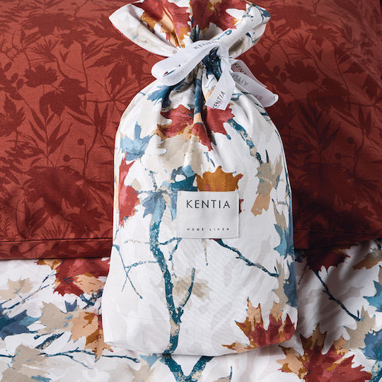 Kentia Sparrow Комплект Чаршафи Супердвойни 240x270см. White-terracotta (4 бр.)