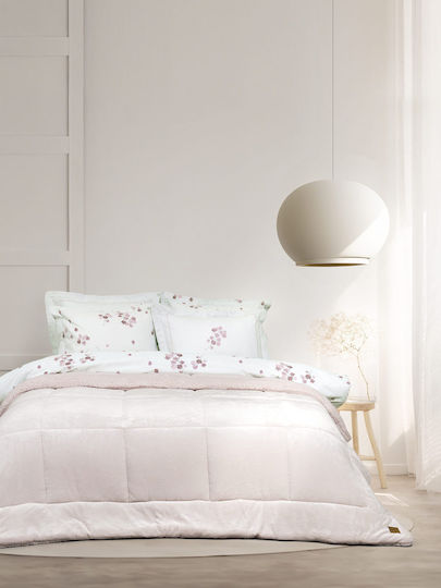 Nima Bettbezug Einzelbett 160x220cm Cira Nude Pink 710 GSMGsm