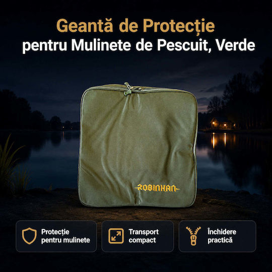 Geantă Protectoare Pentru Mulinete De Pescuit Verde