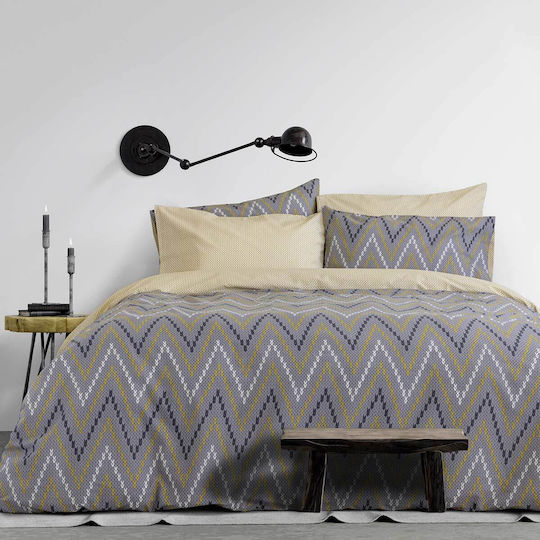 Kocoon Пухено Куинсайз 230x250бр Blend Сив 144 г/м²Gsm