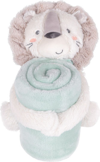 Kikka Boo Blanket Nursery Swaddling Blankets Jungle King Velvet White with Animal 70x100cm