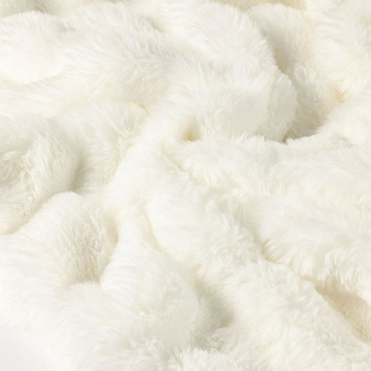 Olia Home Κουβέρτα Γούνινη Υπέρδιπλη 220x240εκ. Ivory
