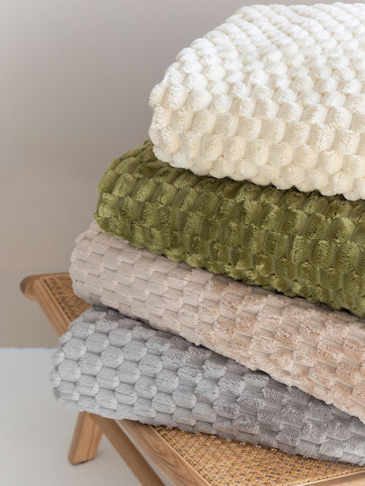 Palamaiki Aster Decke Fleece Moné 160x220cm Beige