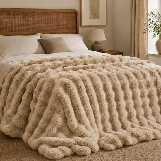 Next Pelzige Decke Moni 160x200cm Braun