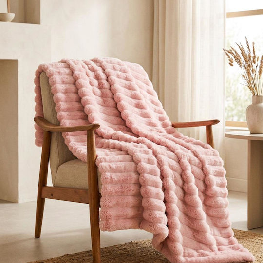 Next Pelzige Decke Einzeln 150x200cm Rosa