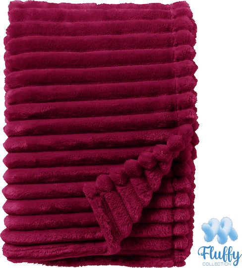 Cosy All Seasons Одеяло Велур Кинг сайз 220x240см. Бордо