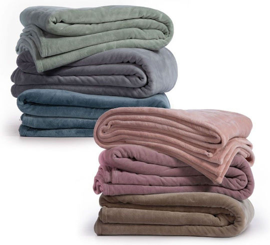 Nef-Nef Homeware Pătură Cozy Fleece Superdublă 220x240 cm Verde Marin