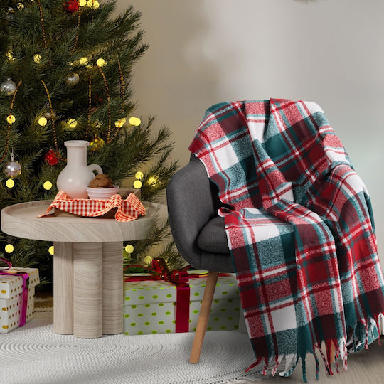 Das Home 1378 Καναπέ 130x170εκ. Green, Red