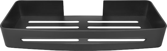 AWD Interior An Der Wand Montierte Badezimmerregal Metallisch 32x13x4.7cm Schwarze