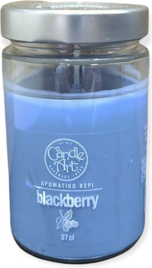 Candle n'Art Duftkerze Gefäß mit Duft Mit ätherischem Himbeeröl Blau 370gr 1Stück