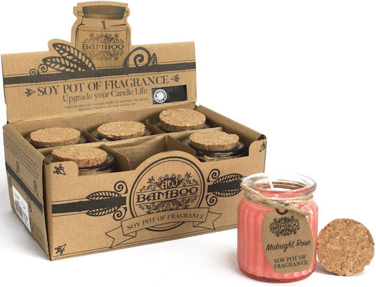 Ancient Wisdom Aromatic Soy Candle in Jar with Rose Scent 7x5.5cm