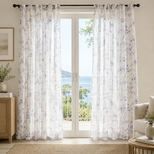 My Home Luxury Κουρτίνα με Τρέσα Μπλε 270x270εκ. My Home Luxury Κουρτίνα με Τρέσα Μπλε 270x270εκ.