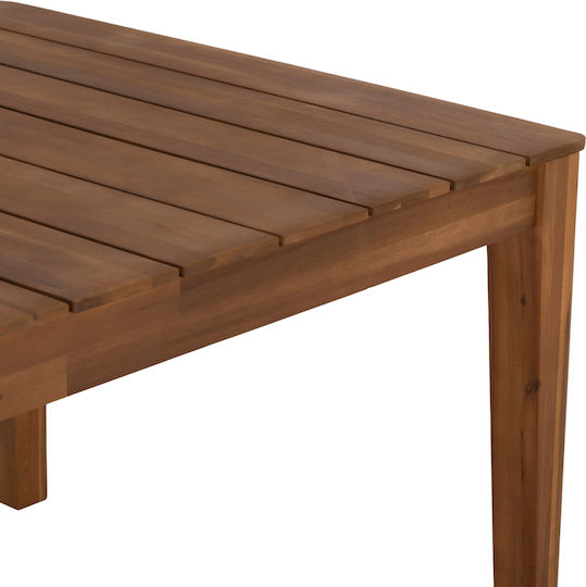 Masă din Lemn pentru Exterior Nole Natural 200x100x74cm