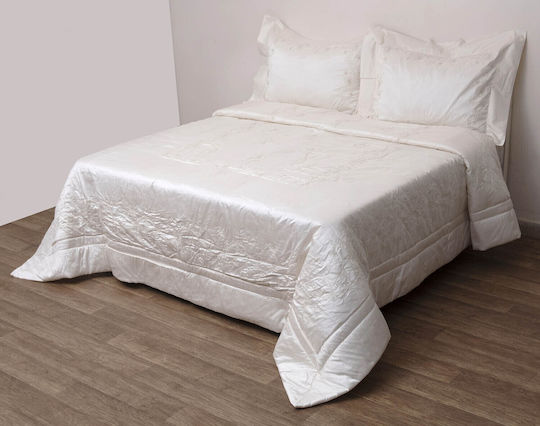 Anna Riska Κουβερλί Σετ Υπέρδιπλο Λευκό 240x250cm