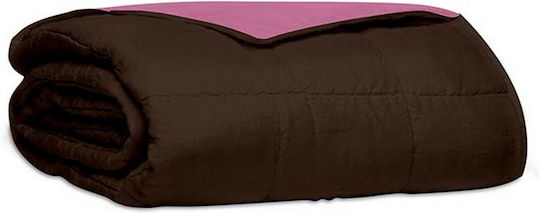 Sunshine Tagesdecken Super-King Braun/Pink 220x240cm