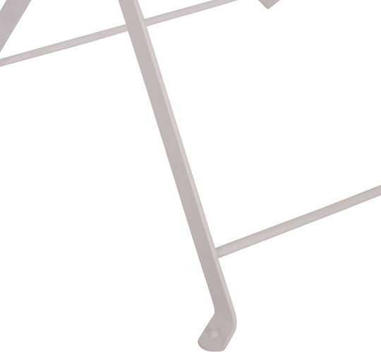 Zappeion Chair Metallic Sophie White 2pcs 33x44.5x35cm