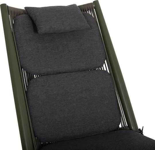 Gartenstühle Aluminium Olive Grüne 61x54x87cm