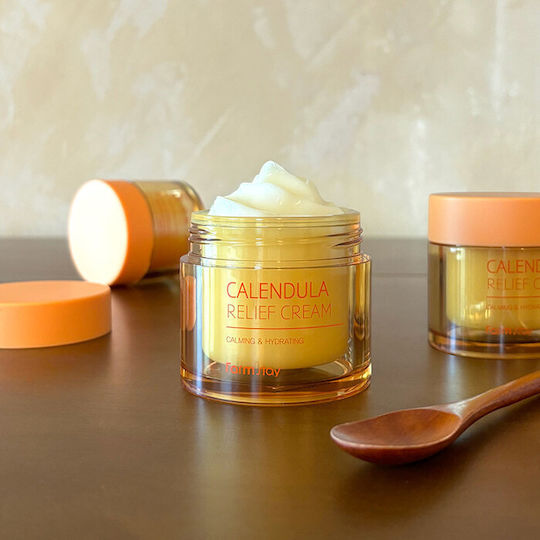 Farm Stay Calendula Relief Cremă de Fata Hidratare de Zi cu Acid Hialuronic 80ml