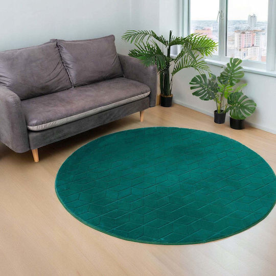 Strado Rabbit Round Green Rug Φ140cm