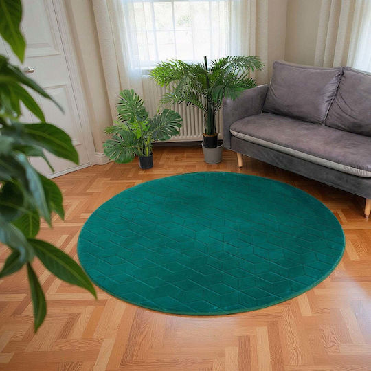 Strado Rabbit Round Green Rug Φ140cm