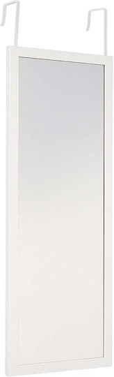 Edaxo Wall Mirror with White Plastic Frame 110x36cm