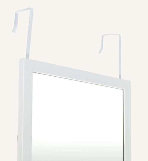 Edaxo Wall Mirror with White Plastic Frame 110x36cm