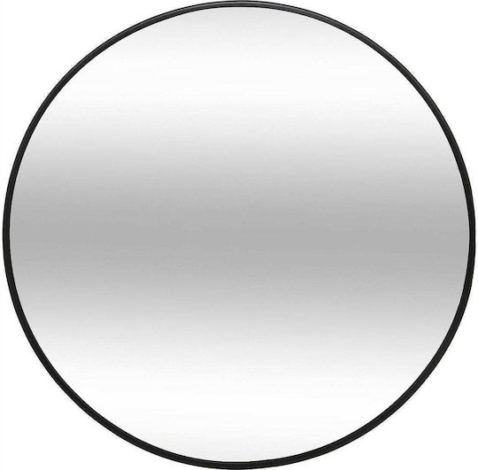 Atmosphera Oglindă De Perete Cu Cadru Metalic Negru Diametru 38cm
