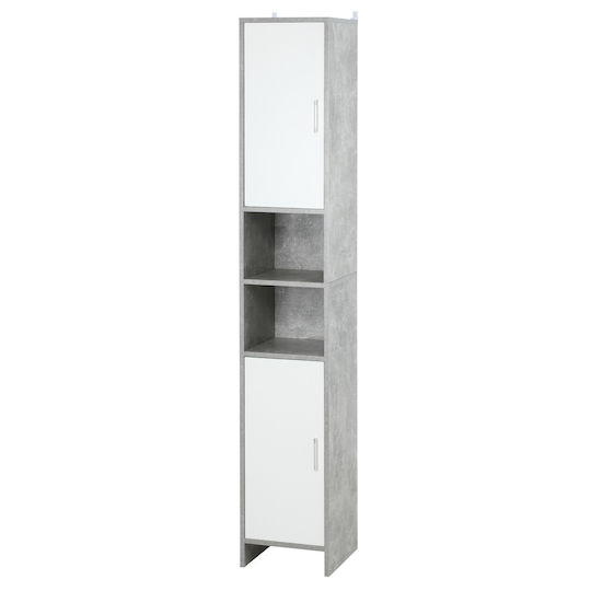 Kleankin 834-379 Στήλη Μπάνιου Δαπέδου 30x30x180cm Γκρι Kleankin 834-379 Στήλη Μπάνιου Δαπέδου 30x30x180cm Γκρι