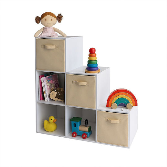 Етажерка Стена Бял 91x30x91см Етажерка Стена Бял 91x30x91см