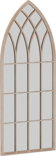 Costway HZ10391GR Wandspiegel Gewölbt Grau 115x50cm Costway HZ10391GR Wandspiegel Gewölbt Grau 115x50cm