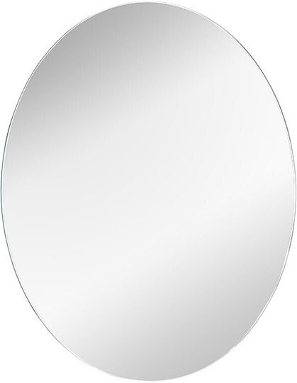 Mirrors & More Στρογγυλός Καθρέπτης Μπάνιου Led 100x100cm Λευκός