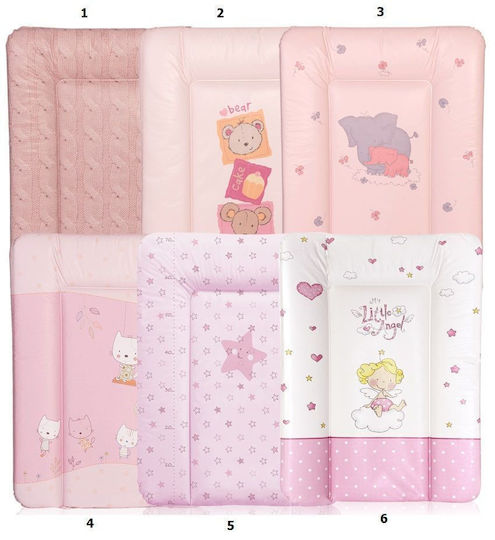 Lorelli Soft Changing Pad Knitted made of Fabric Braids Pink 50x70cm