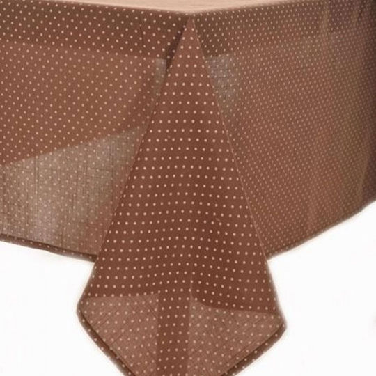 Silk Fashion Πουά Brown 140x140εκ. Silk Fashion Πουά Brown 140x140εκ.