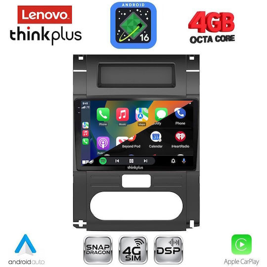 Lenovo Car Audio System for Nissan X-Trail 2007-2013 (Bluetooth/USB/WiFi/GPS/Apple CarPlay/Android Auto) with 10" Touch Screen
