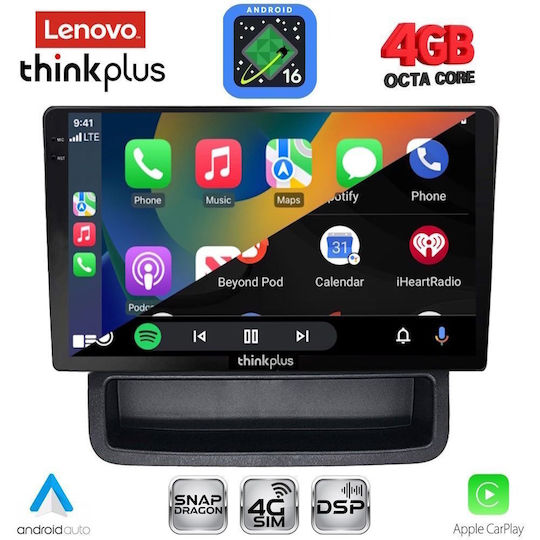 Lenovo Автомобилна Аудио Система За Opel Vivaro Renault Trafic Nissan Primastar 2004-2015 (Bluetooth/USB/WiFi/GPS/Apple CarPlay/Android Auto) С Touch Screen 10"