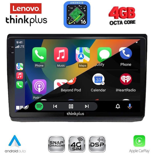 Lenovo Автомобилна Аудио Система за Opel Vivaro Renault Trafic Nissan Primastar 2004-2015 (Bluetooth/USB/WiFi/GPS/Apple CarPlay/Android Auto) с Touch Screen 10"