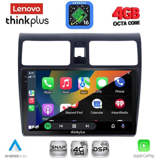 Lenovo Автомобилна Аудио Система За Suzuki Swift 2005-2011 Bluetooth USB Вграден Wi-Fi GPS Apple CarPlay Android Auto С Touch Screen 10"