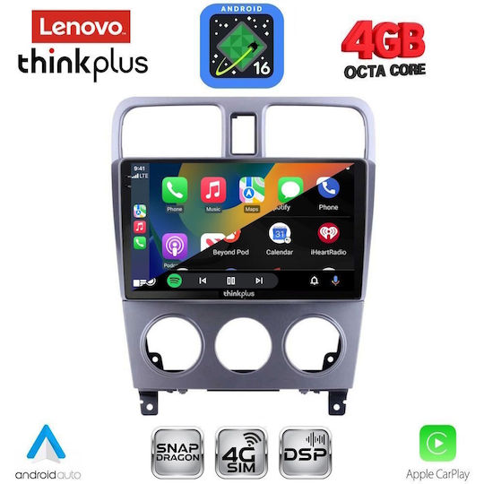 Lenovo Car Audio System for Subaru Forester 2002-2008 (Bluetooth/USB/WiFi/GPS/Apple CarPlay/Android Auto) with 9" Touch Screen
