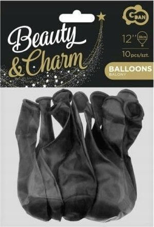 Set 10 Latex Luftballons Schwarze