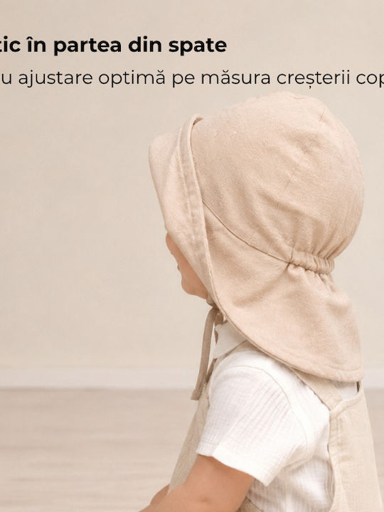 Kidizi Palarie Copii Tesatura Cu Protectie Solara Bej