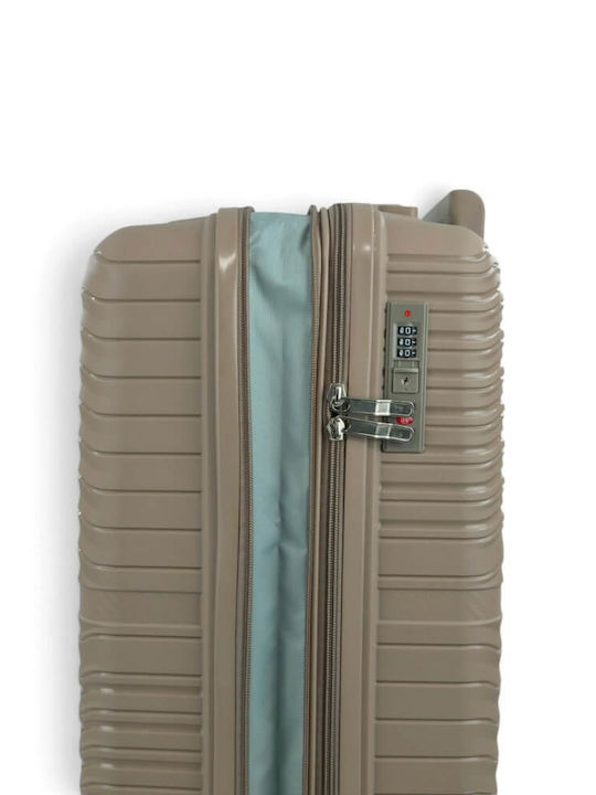 Playful Bags Valize de Călătorie Sigure Bej Set 3 Bucăți