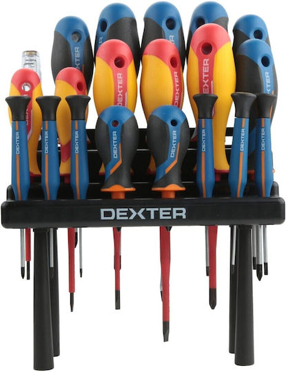 Dexter Set De 20 Șurubelnițe De Impact De Precizie