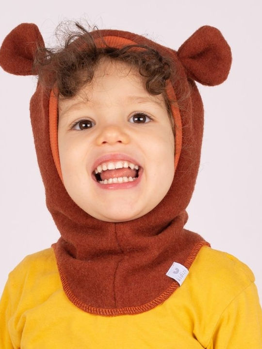 Kids Beanie Fleece Brown