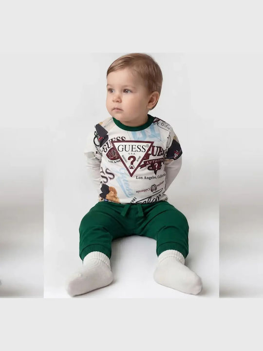 Kids Sweatpants Set Green