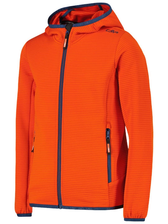 Hanorac Fleece pentru copii cu buzunare Portocaliu