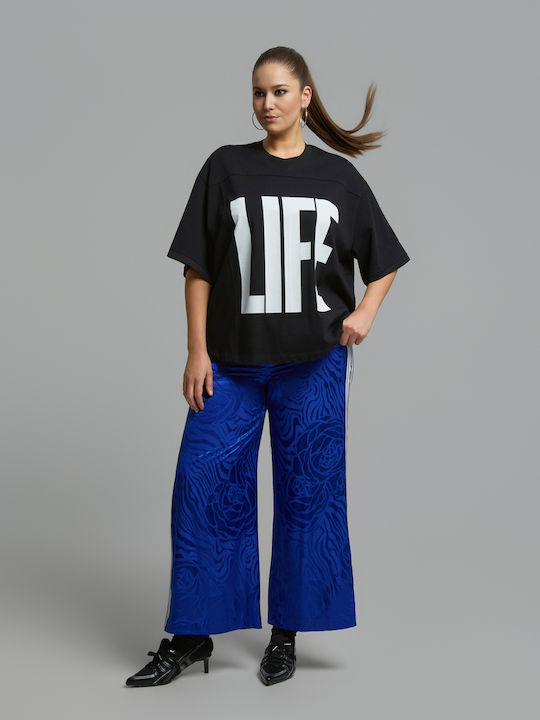 Life Tricou Sportiv Damă Negru