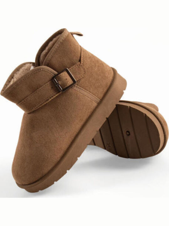 Kids Beige Ankle Boots