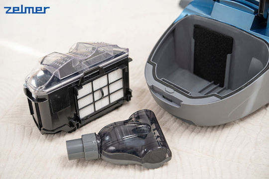 Zelmer ZVC032P Staubsauger 800W mit Eingetütet 2,5l Blau