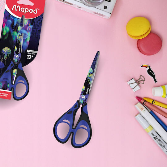 Maped Scissors 16cm With Stainless Steel Blade Light Blue 1 Piece
