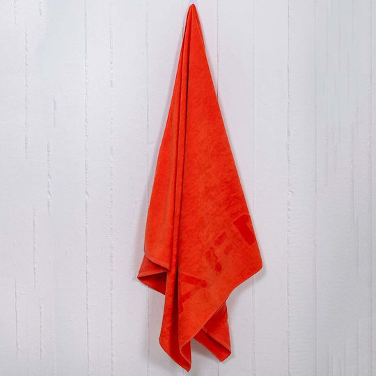 Beach Towel 90x170 Naf-naf Velour Coral